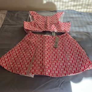 Do and Be pleated skirt and top